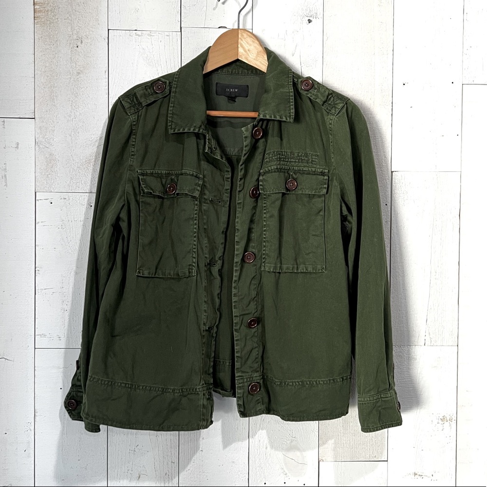 J.Crew Garment Dyed Safari Utility Shirt Jacket (Shacket) - Picture 11 of 13